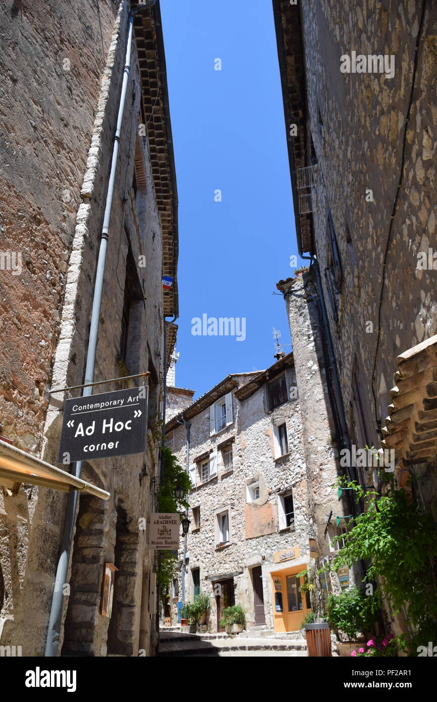 Views of the medieval village of St. Paul De Vence on the Cote D'Azur