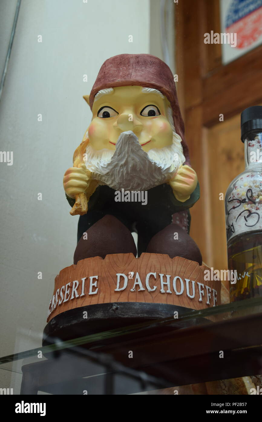 Bar gnome in the Cours Saleya in Nice, Cote D'Azur, France Stock Photo