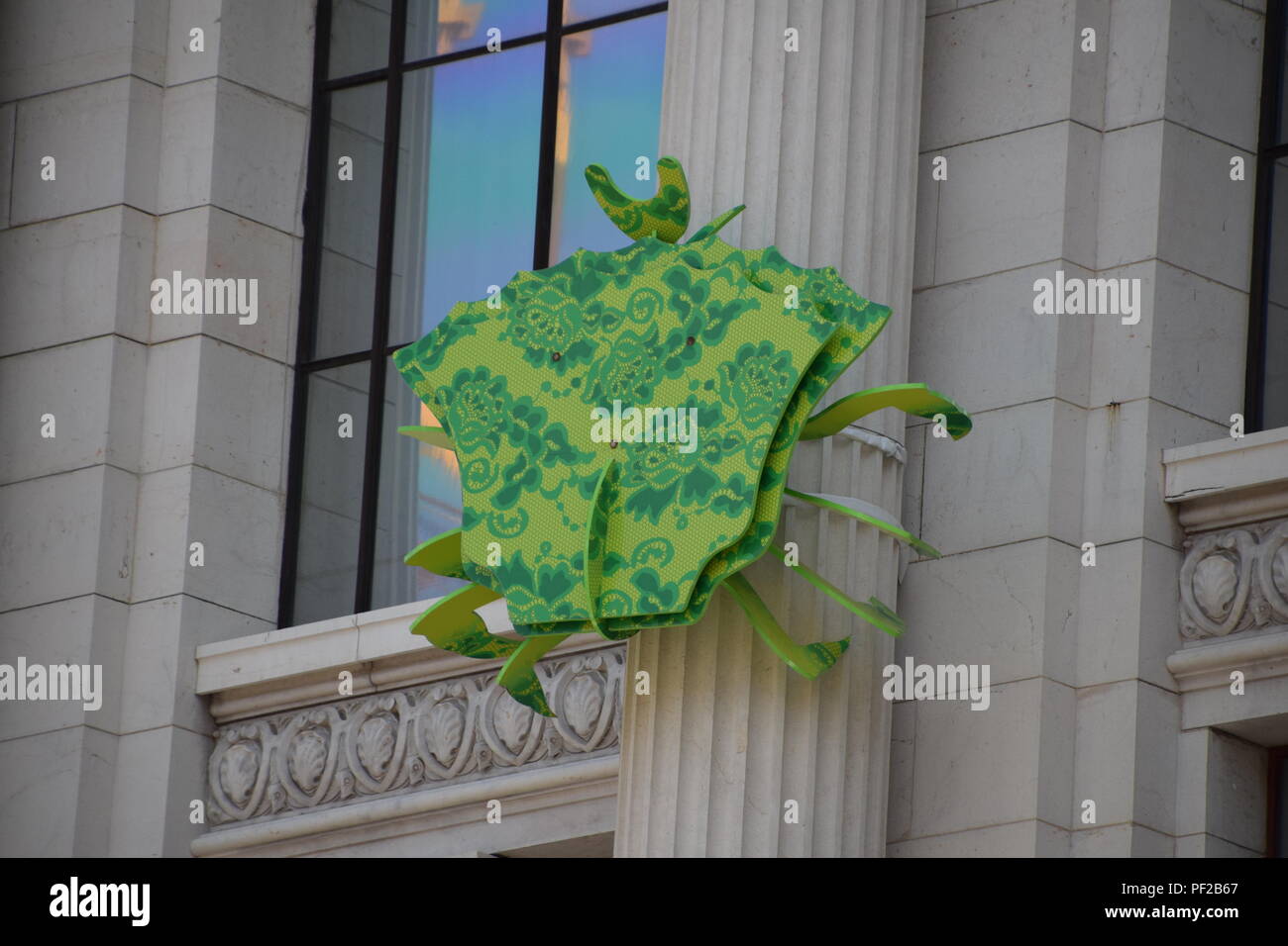 Artwork on the façade of the Oceanographic Institute in Monaco on the Cote D'Azur Stock Photo