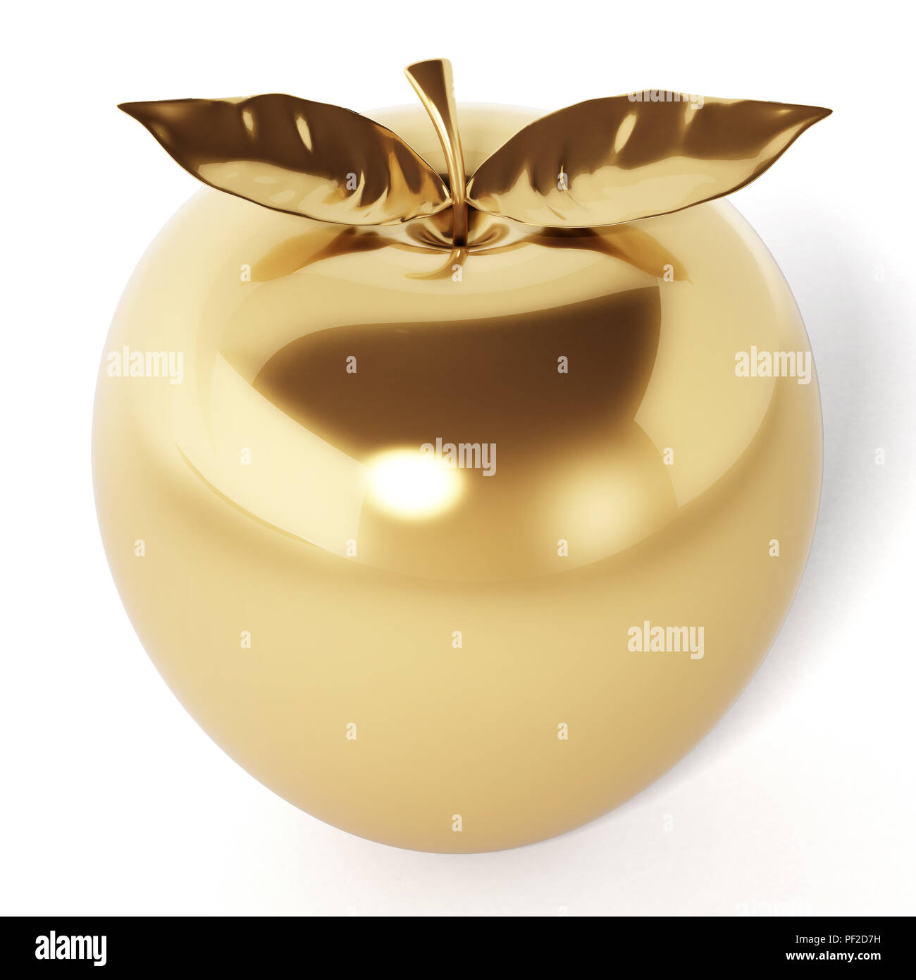 Golden Apple Award White Background High Resolution Stock Photography And Images Alamy