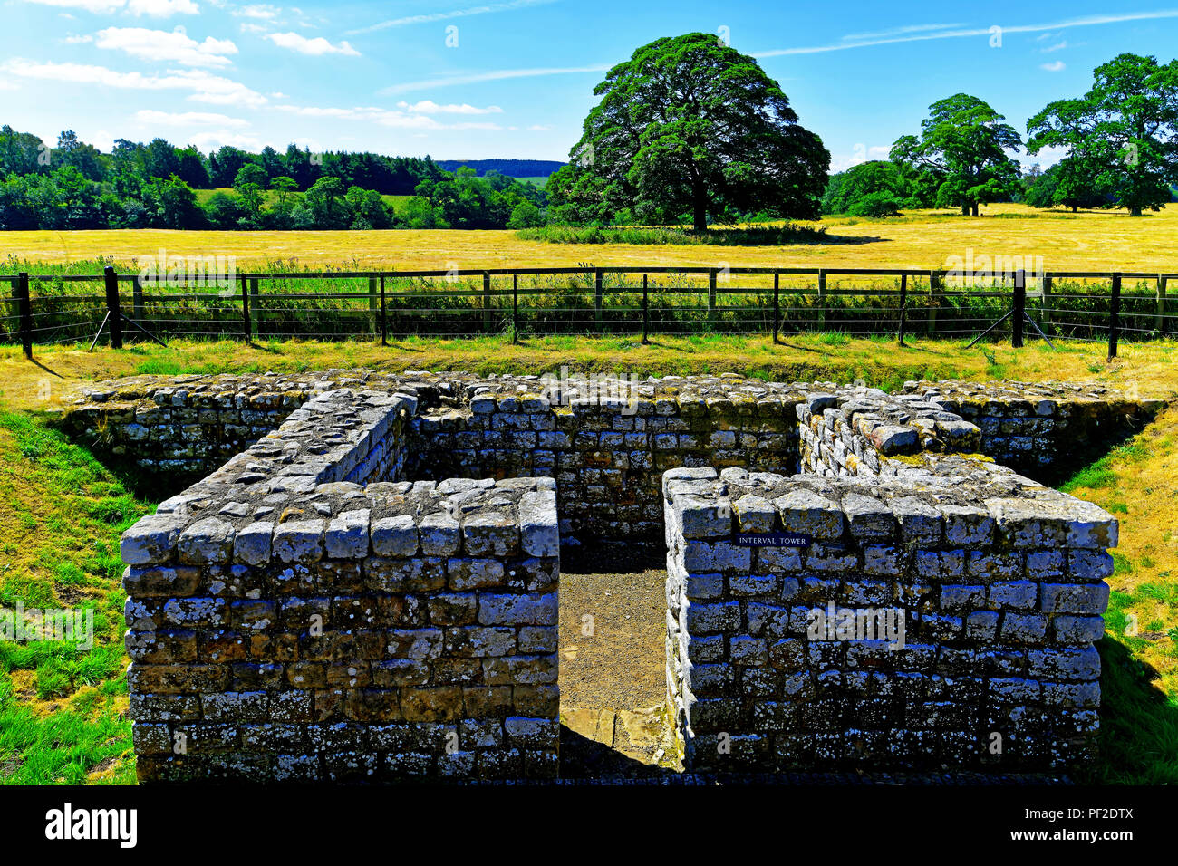 English Heritage Chesters Fort Northumberland Interval Tower Stock
