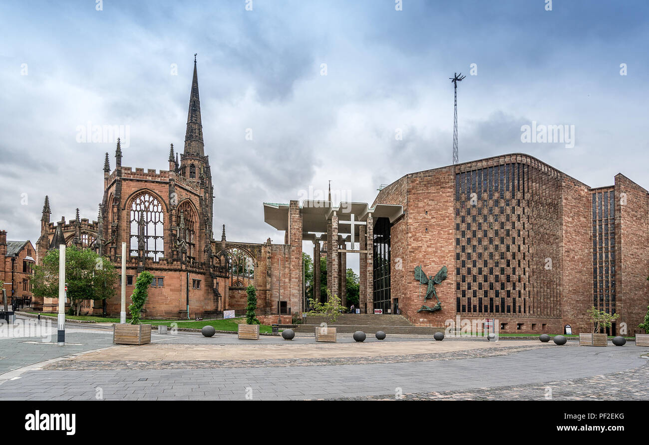 Coventry Cathedral in England Stock Photo