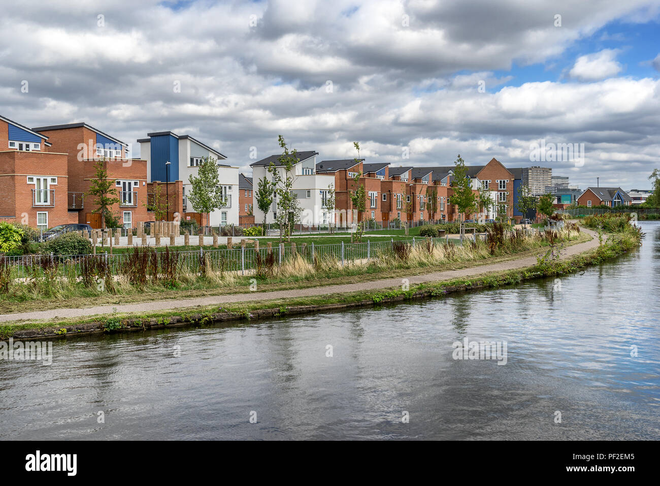 New Urban housing in Coventry England Stock Photo