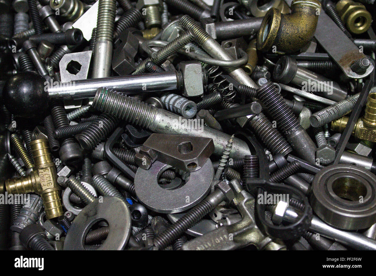 nuts and bolts Stock Photo