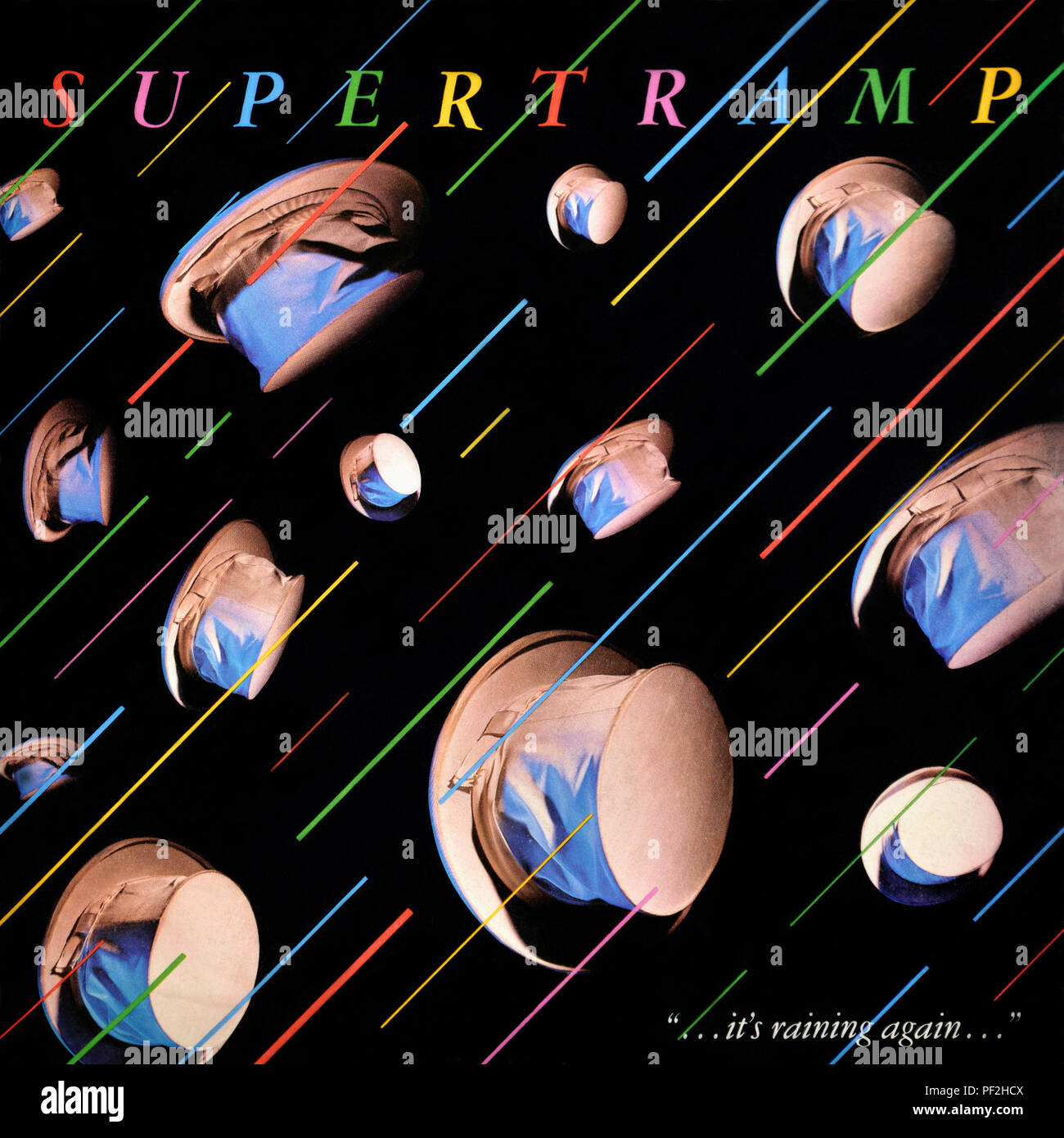 Supertramp - original vinyl album cover - It's raining Again - 1982 Stock Photo