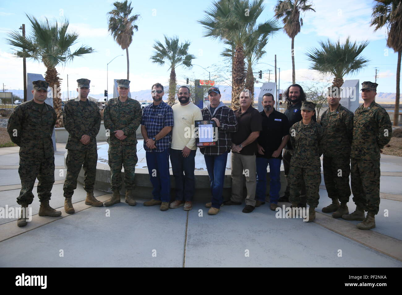 Leaders from the Combat Center Legal Services Support Team present