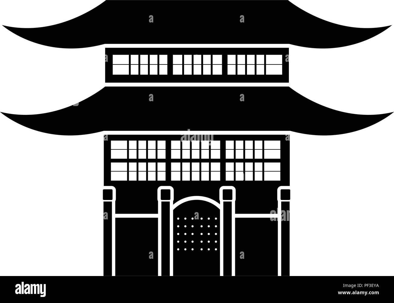 Traditional asian building icon Stock Vector Image & Art - Alamy