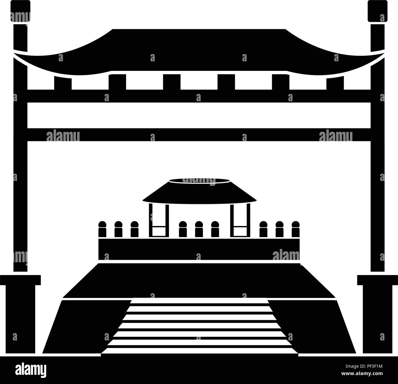 Traditional asian building icon Stock Vector Image & Art - Alamy