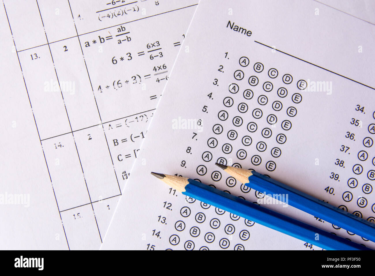 Standardized test form hires stock photography and images Alamy