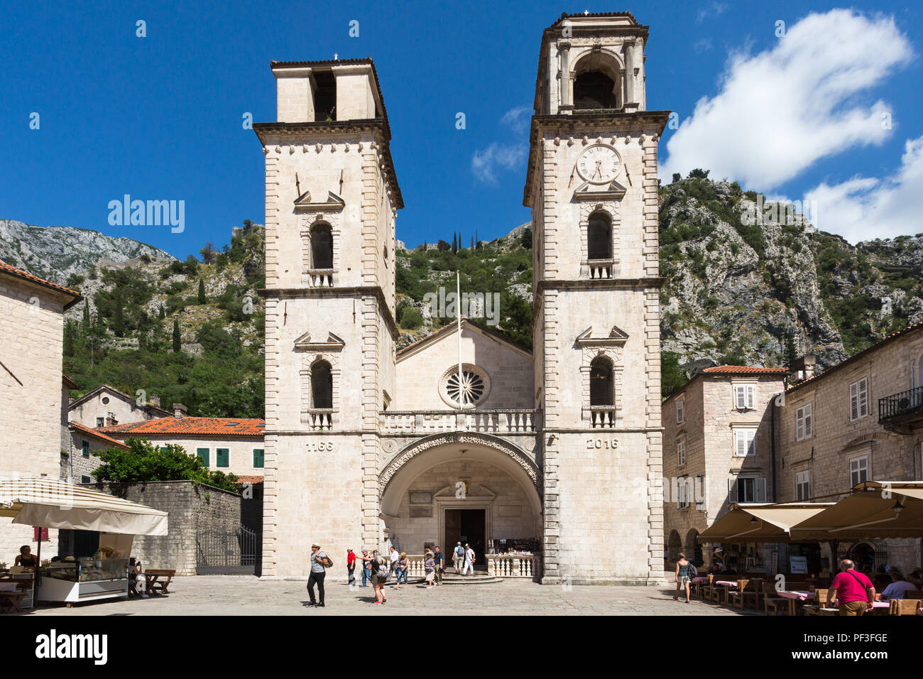 Front Aspect Of Saint Tryphon Cathedral In The Town Of Kotor front-aspect-of-saint-tryphon-cathedral-in-the-town-of-kotor