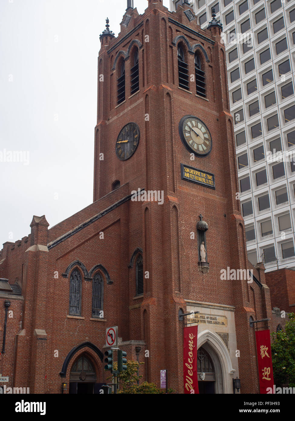 Old St Marys Cathedral In Chinatown San Francisco Stock Photo