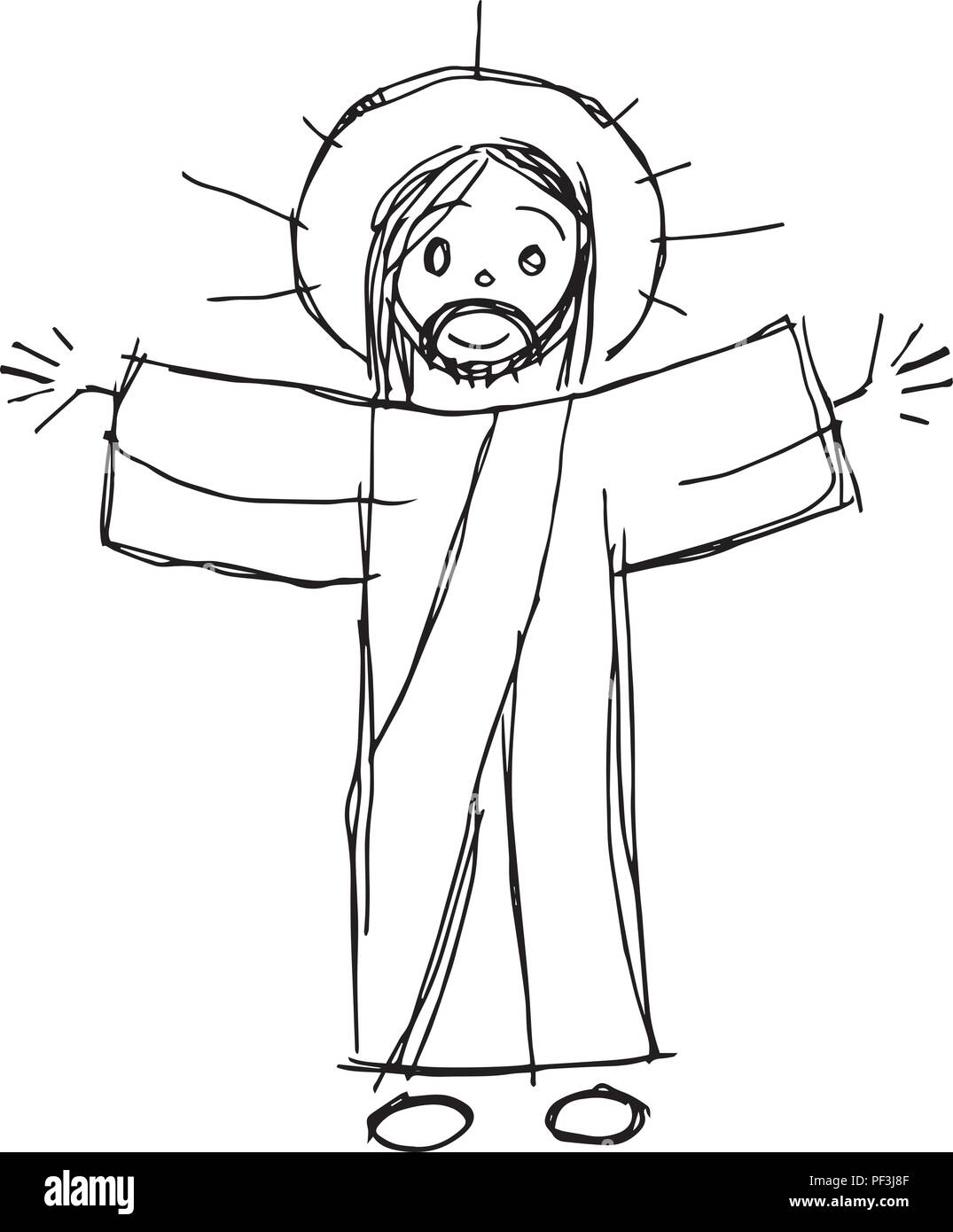 Jesus Simple Drawings