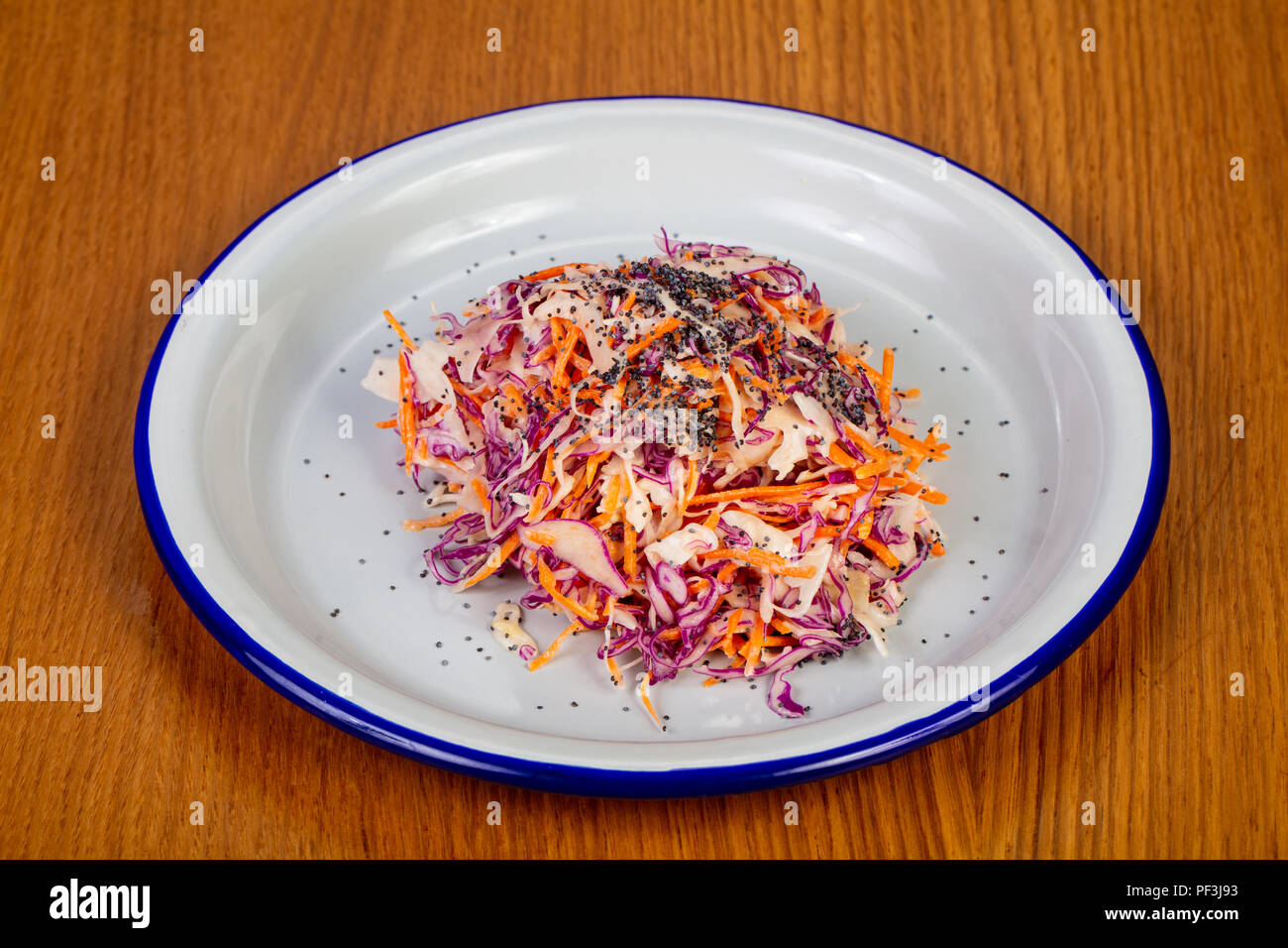 Cole slaw salad with cabbage Stock Photo - Alamy