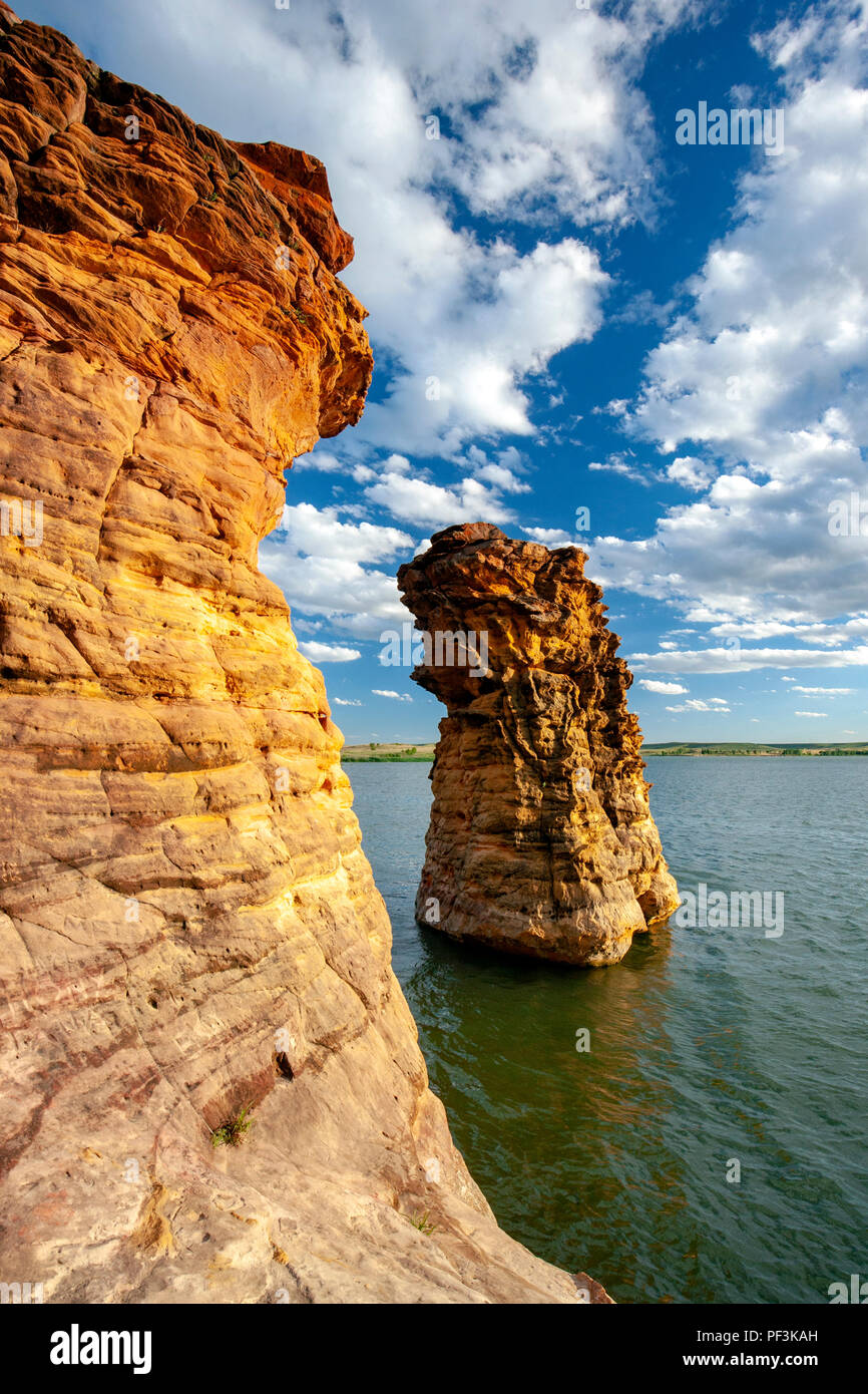 Dakota Sandstone Pillars at Rock Town Natural Area - Lucas Park, Wilson ...