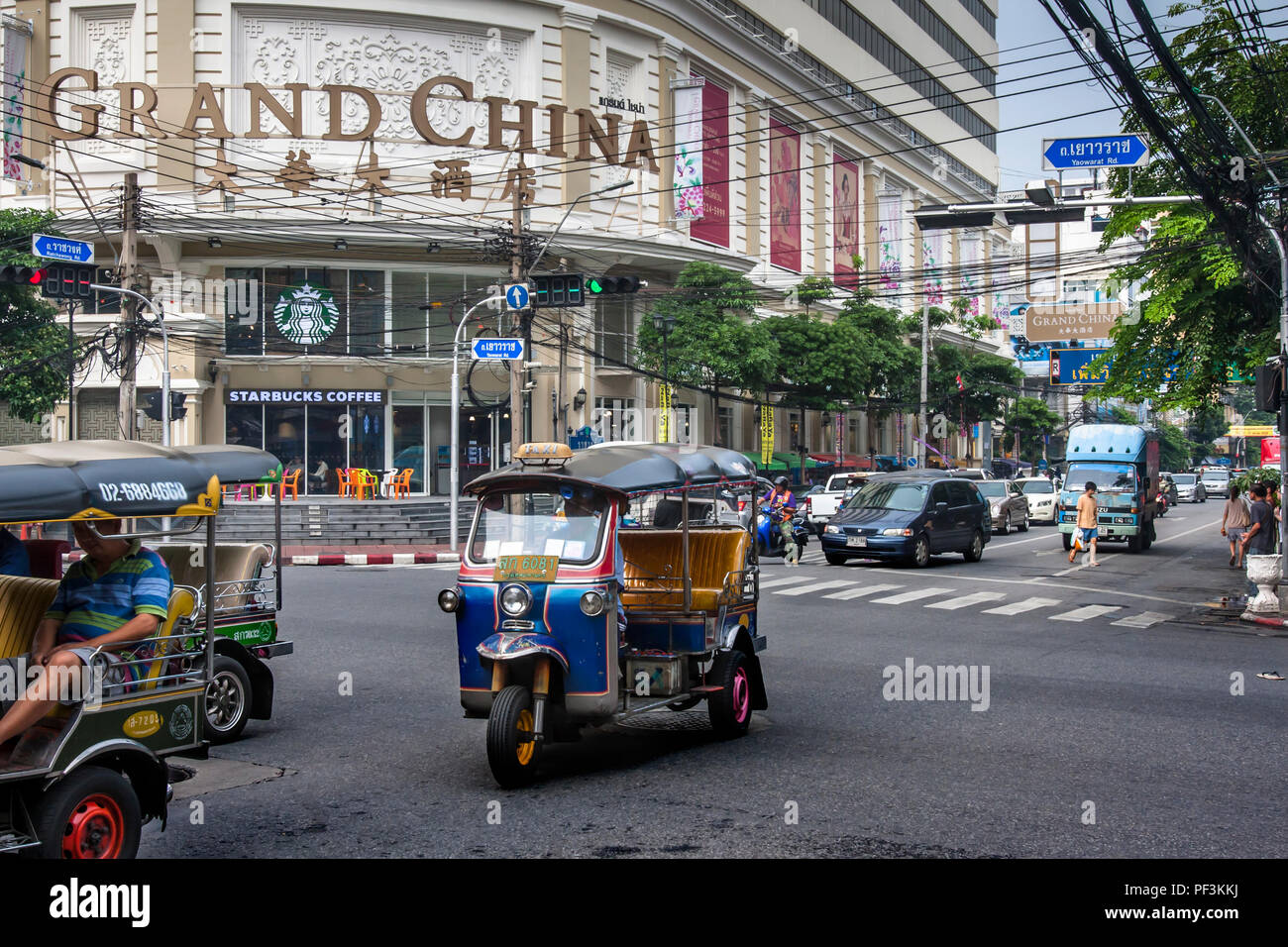Chinatown Building's in Bangkok Stock Photo
