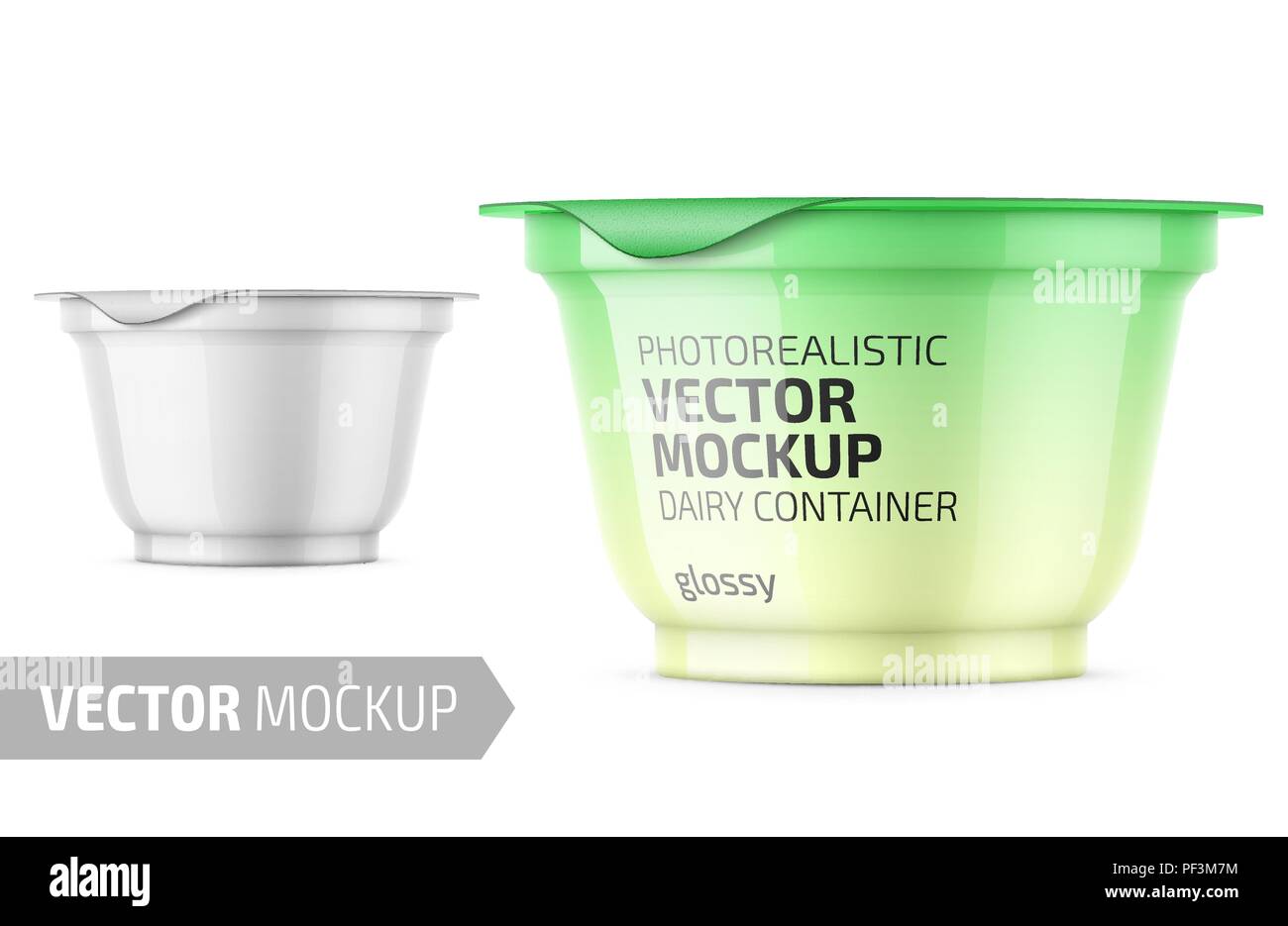 10 Glossy Plastic Bowl Container Mockup – Top View Packaging