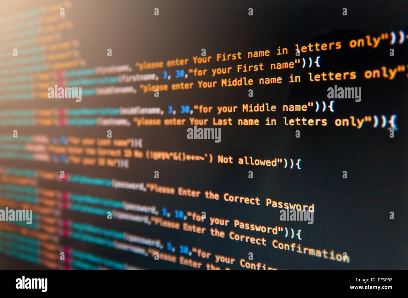 Desktop source code and technology background, Developer or programer with  coding and programming, Wallpaper by Computer language and source code, Com  Stock Photo - Alamy