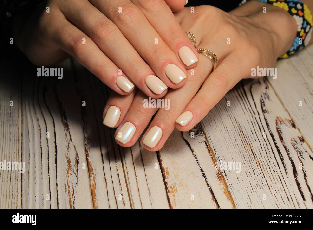 Nails. Beautiful female hand with colorful nail design manicure 27604160  Stock Photo at Vecteezy