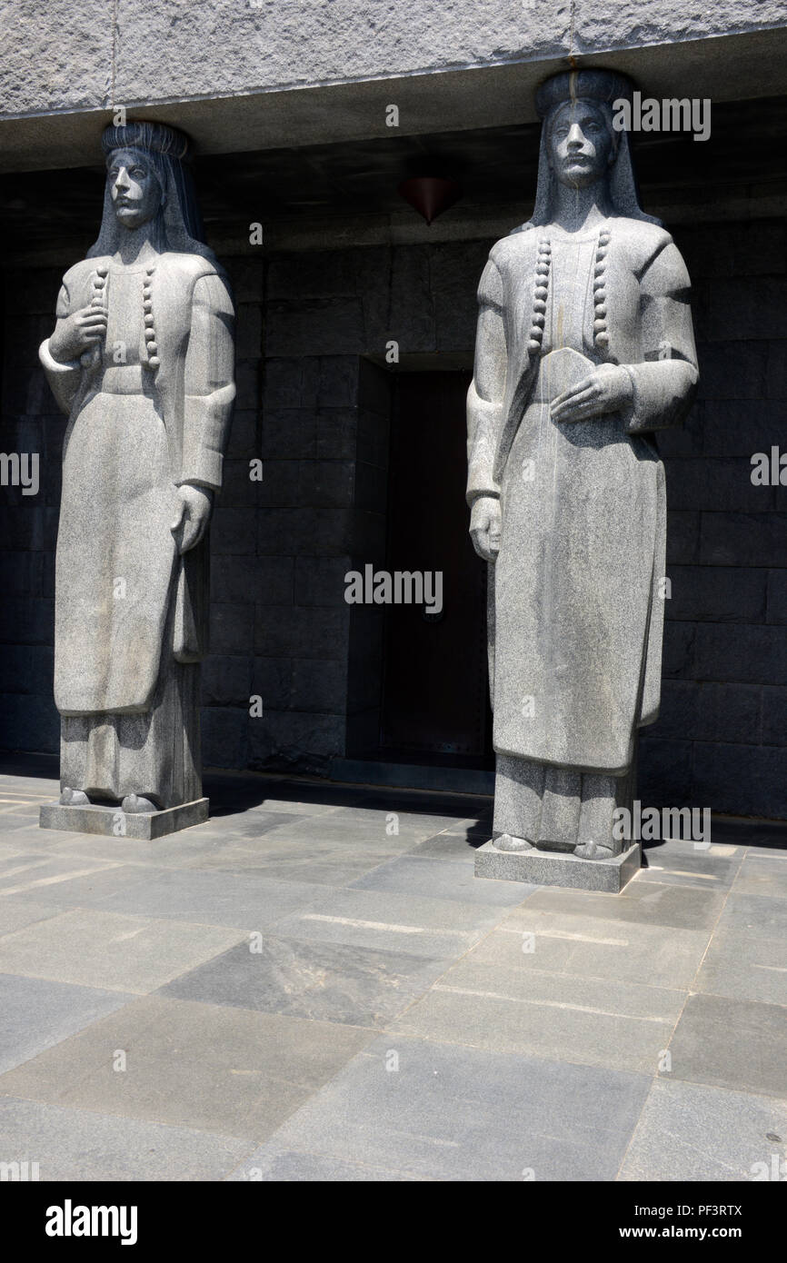 Statuary at the Njegos mausoleum, Montenegro Stock Photo