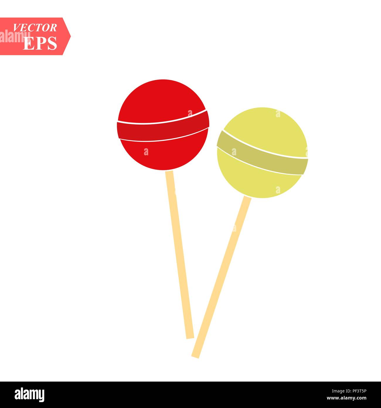 Vector candy icon. Chupa Chups Icon. lollipop isolated on white ...