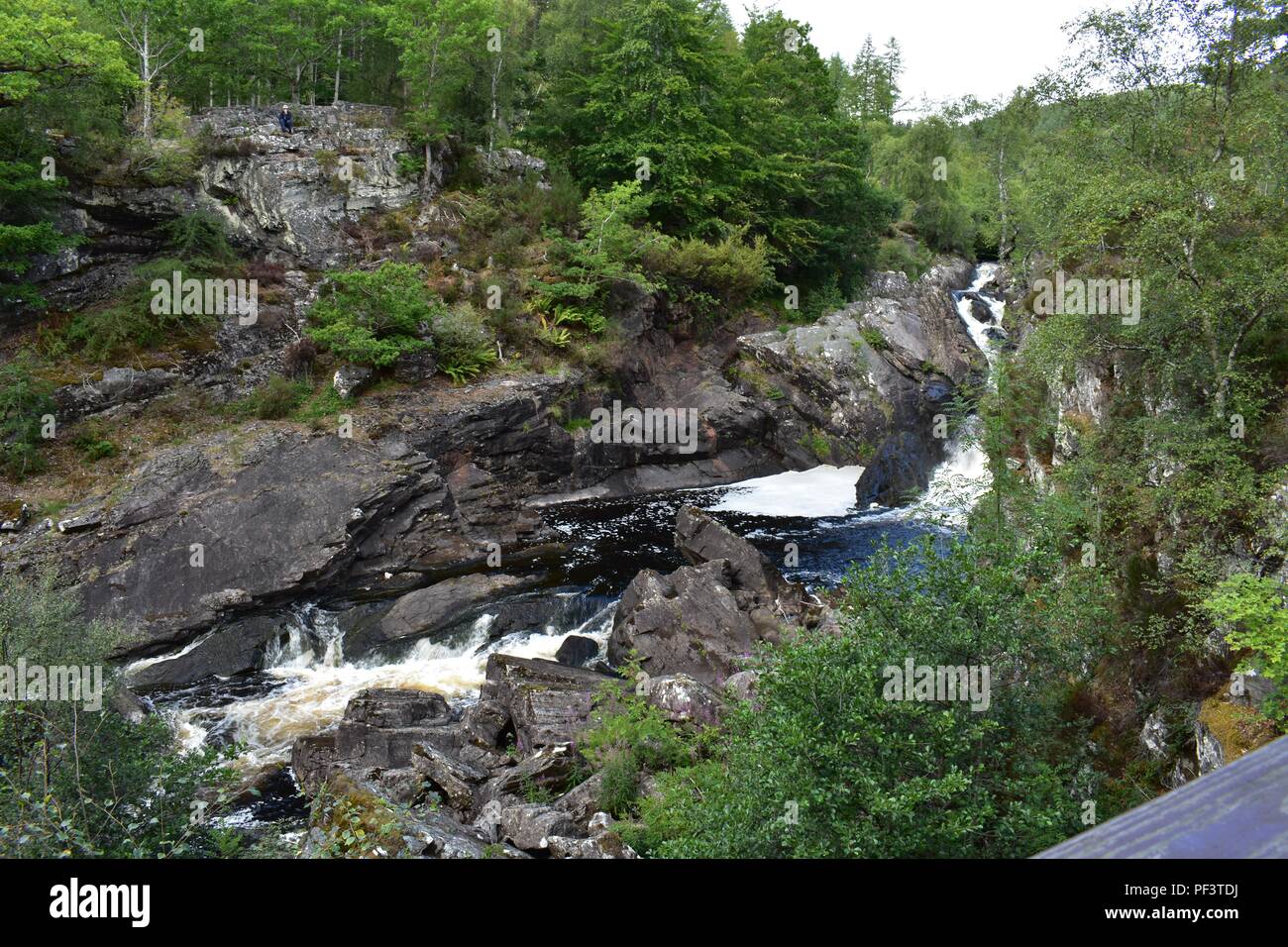 Rogie Falls, A835, Strathpeffer, Scotland Stock Photo