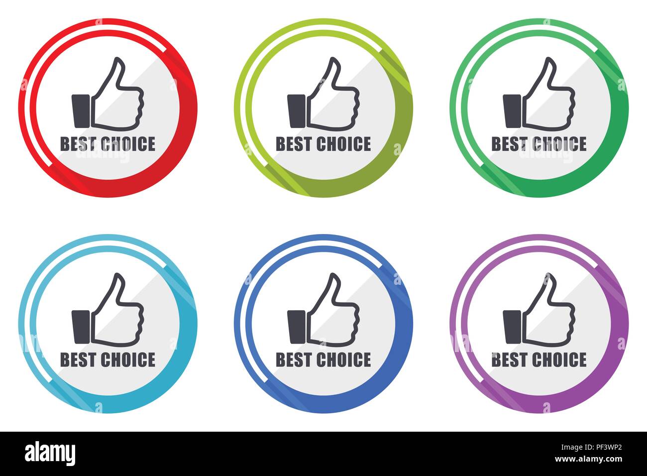 Best choice editable flat vector icons collection, round circle web ...