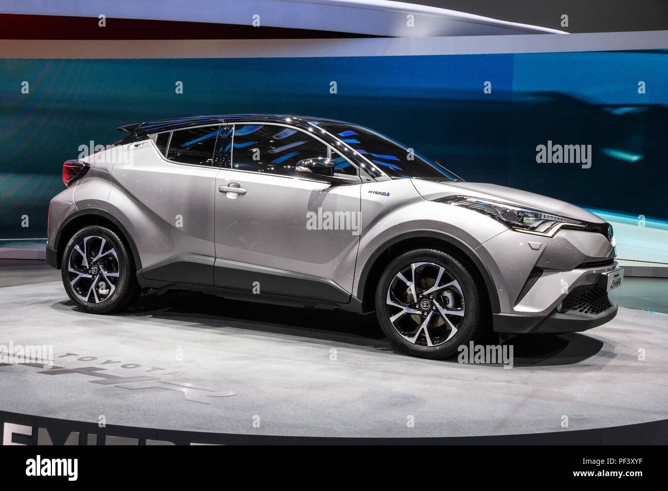 GENEVA, SWITZERLAND - MARCH 1, 2016: Toyota C-HR crossover SUV car  showcased at the 86th Geneva International Motor Show Stock Photo - Alamy