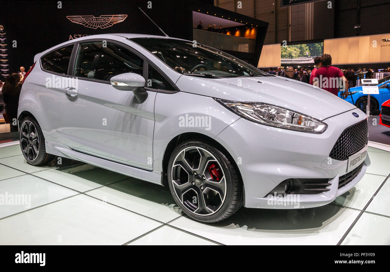 GENEVA, SWITZERLAND - MARCH 2, 2016: Ford Fiesta ST200 car showcased at the  86th Geneva International Motor Show Stock Photo - Alamy