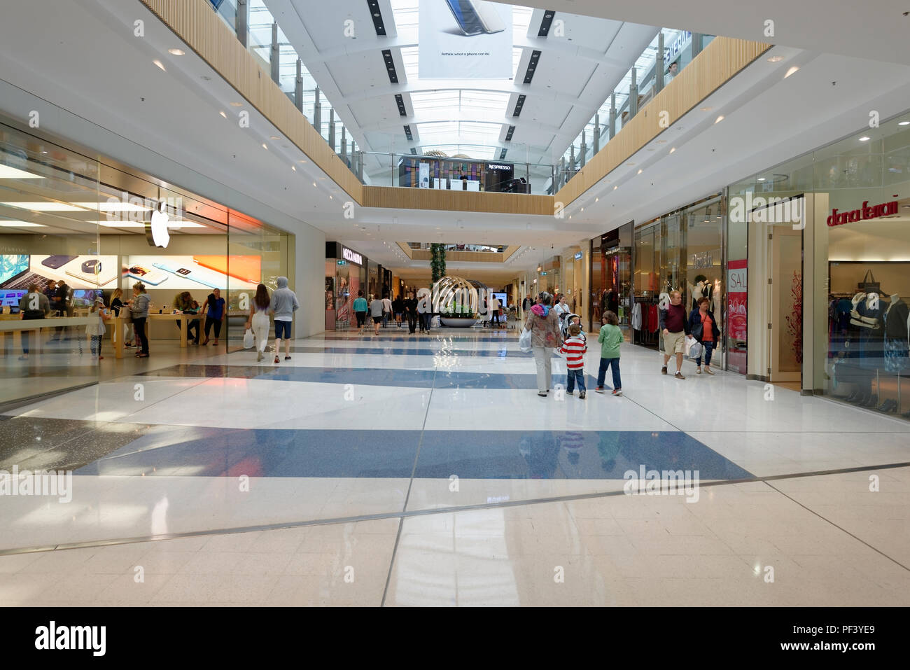 Interior of Westfield Southland shopping mall at Melbourne, Australia