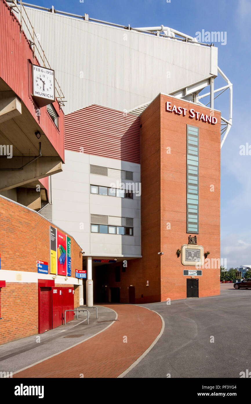 Old Trafford East Stand Stock Photo Alamy