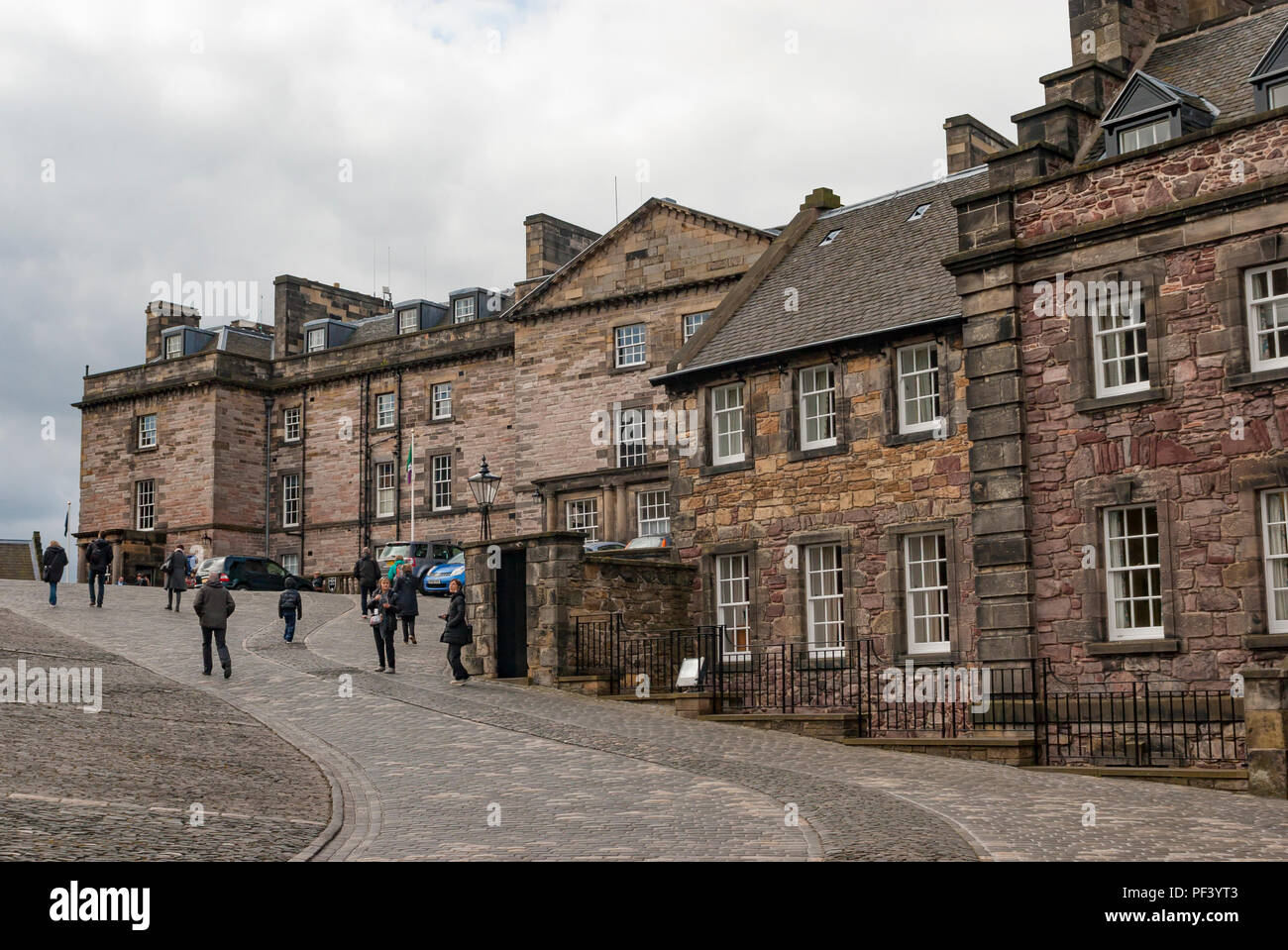 Inside Edinburgh Castle, Scotland. Stock Photo