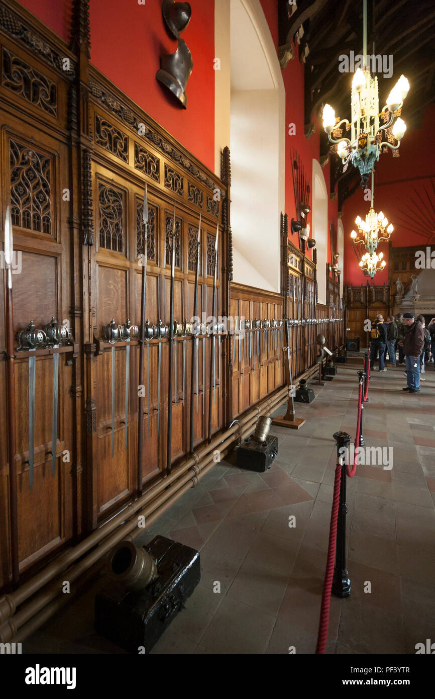 The Great Hall in Edinburgh Castle. Stock Photo