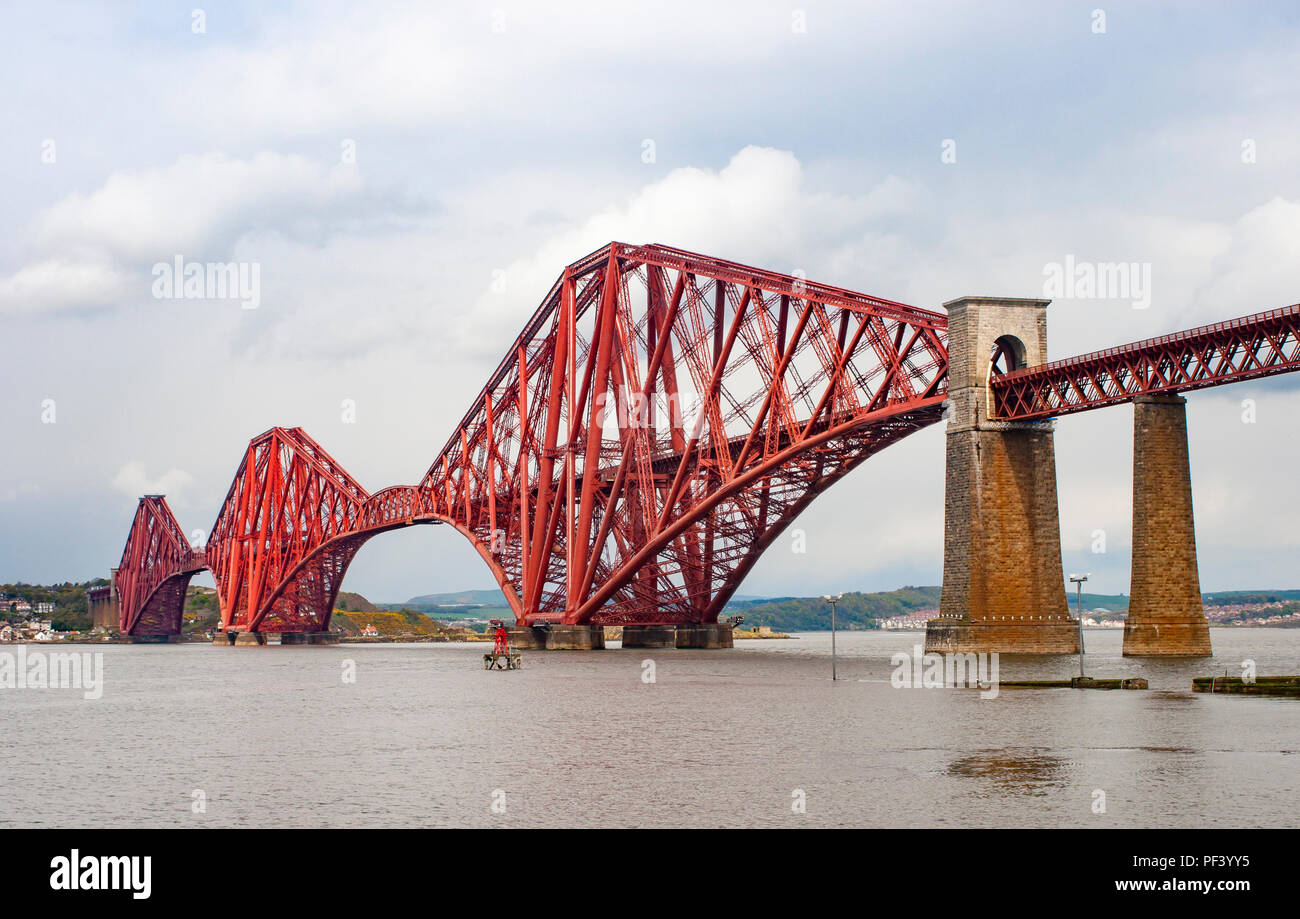 The Forth Rail Bridge in Scotland Stock Photo