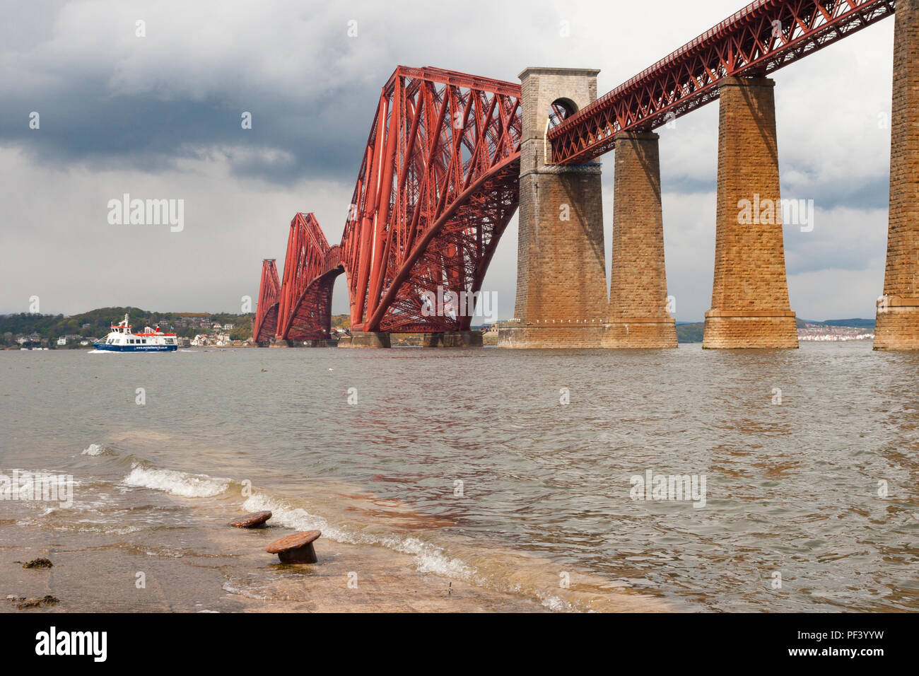 The Forth Rail Bridge in Scotland Stock Photo