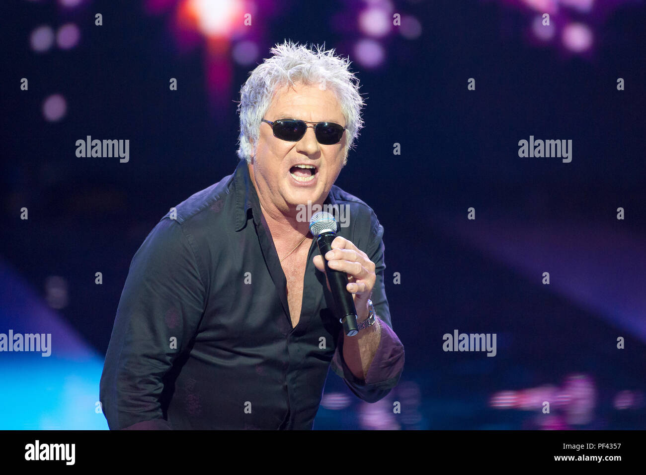 Marcel Kapteijn of Ten Sharp in concert at Top Of The Top 2018 Sopot  Festival in Opera Lesna (Forest Opera) in Sopot, Poland. August 14th 2018 ©  Wojci Stock Photo - Alamy