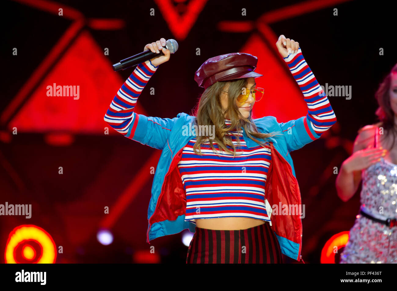 Alexandra Stan in concert at Top Of The Top 2018 Sopot Festival in Opera  Lesna (Forest Opera) in Sopot, Poland. August 15th 2018 © Wojciech Strozyk  Stock Photo - Alamy