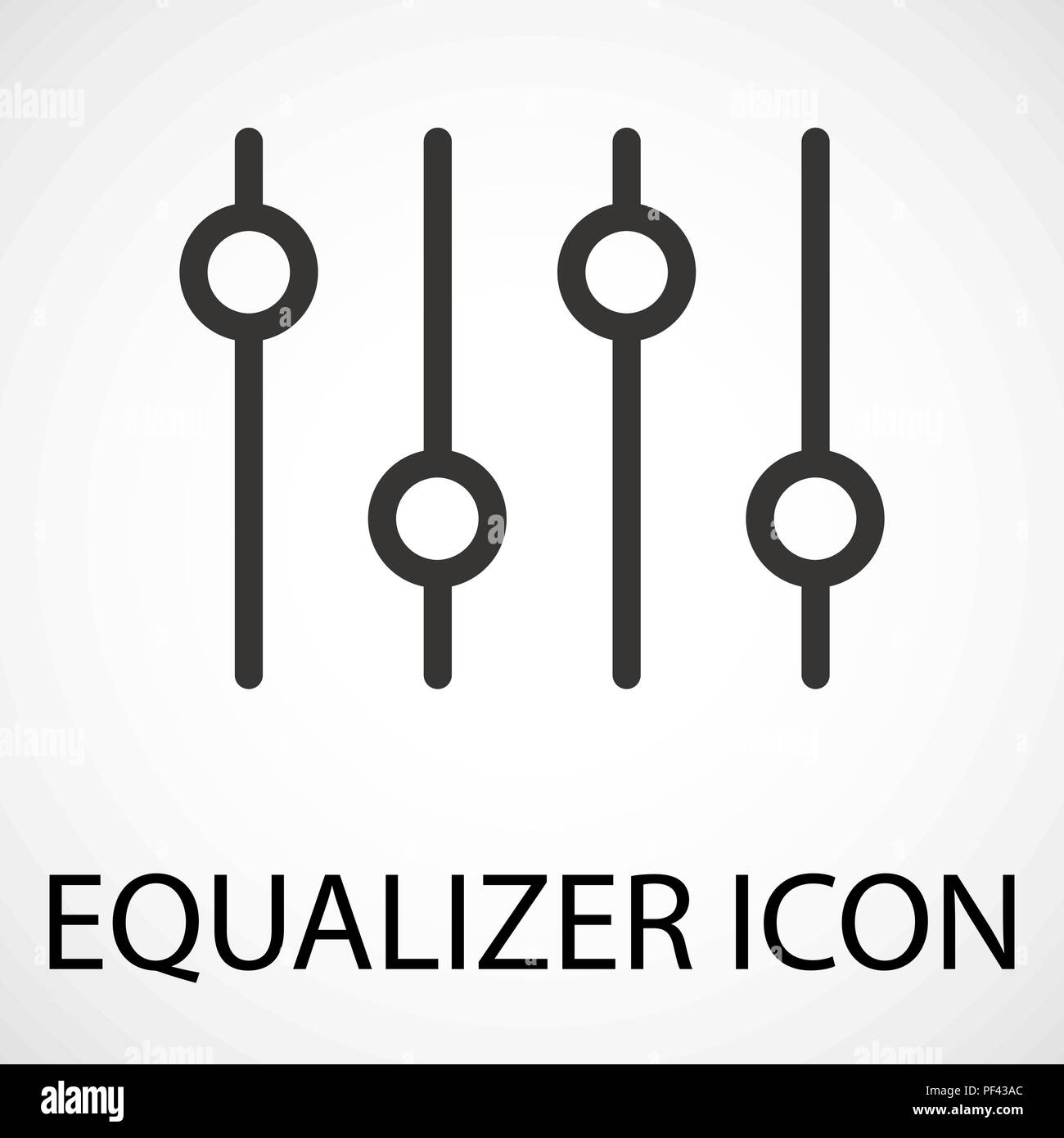 Simple equalizer icon, vector Stock Vector Image & Art Alamy