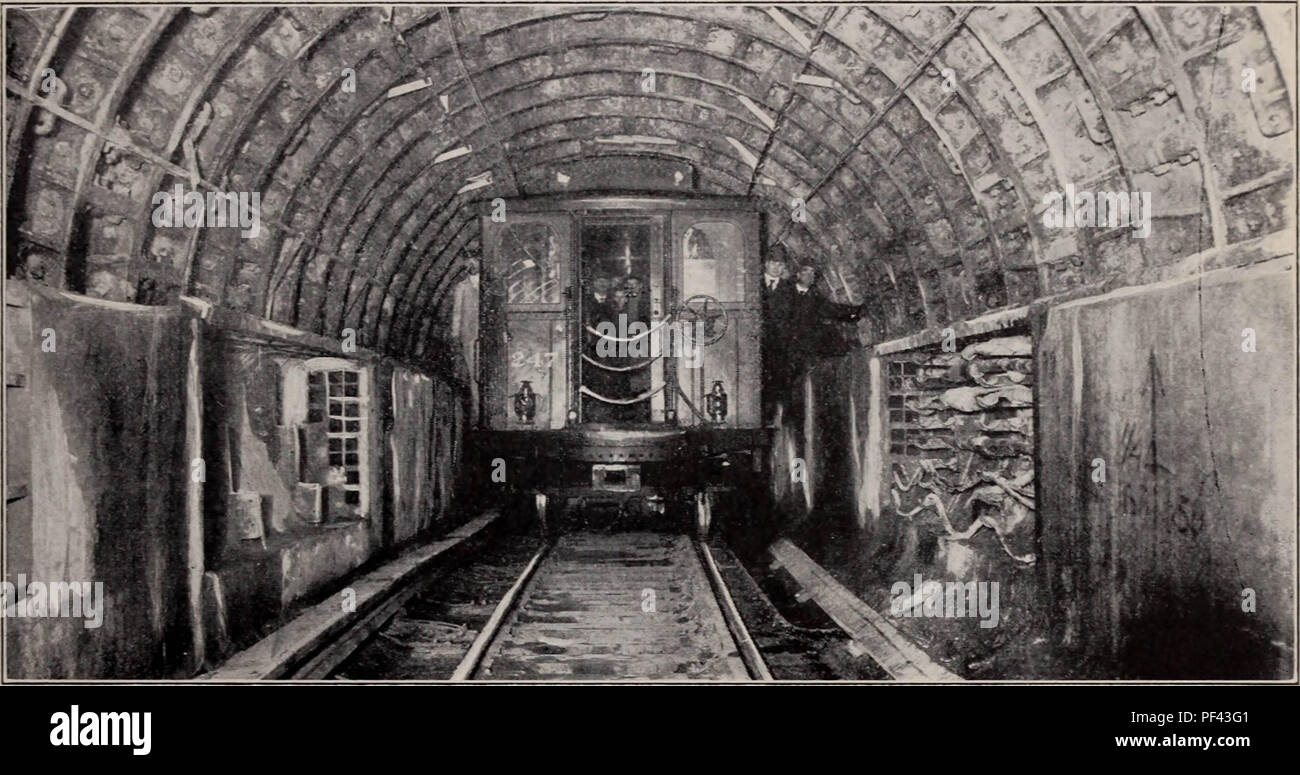 "Hudson & Manhattan tunnels uniting New York and New Jersey in