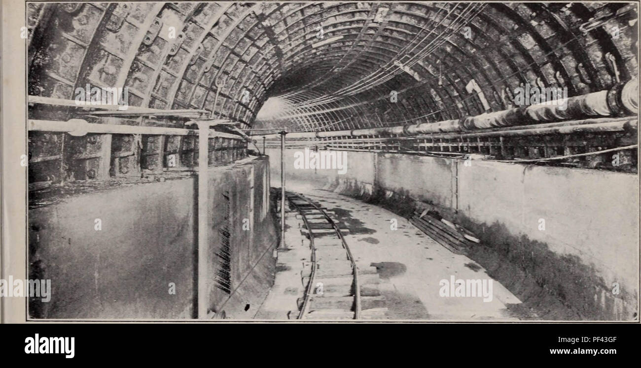 "Hudson & Manhattan tunnels uniting New York and New Jersey in