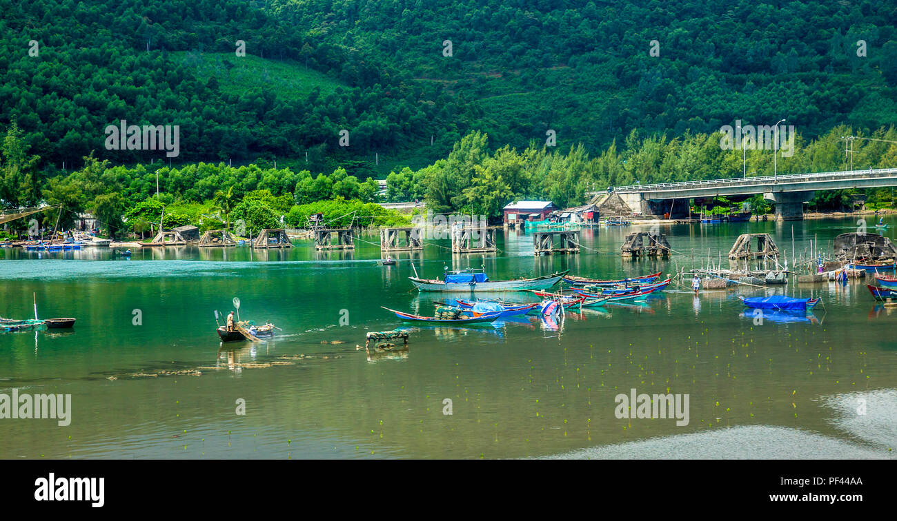 coastal fishing village Stock Photo Alamy