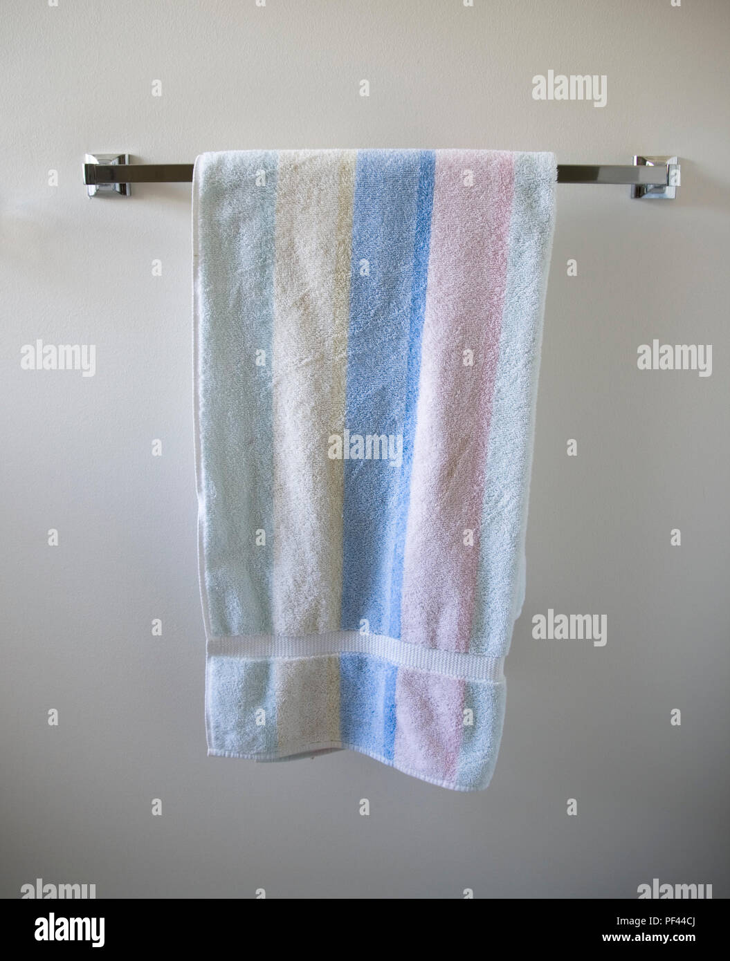 white wooden towel rail wall mounted on Towel Rack High Resolution Stock Photography And Images Alamy