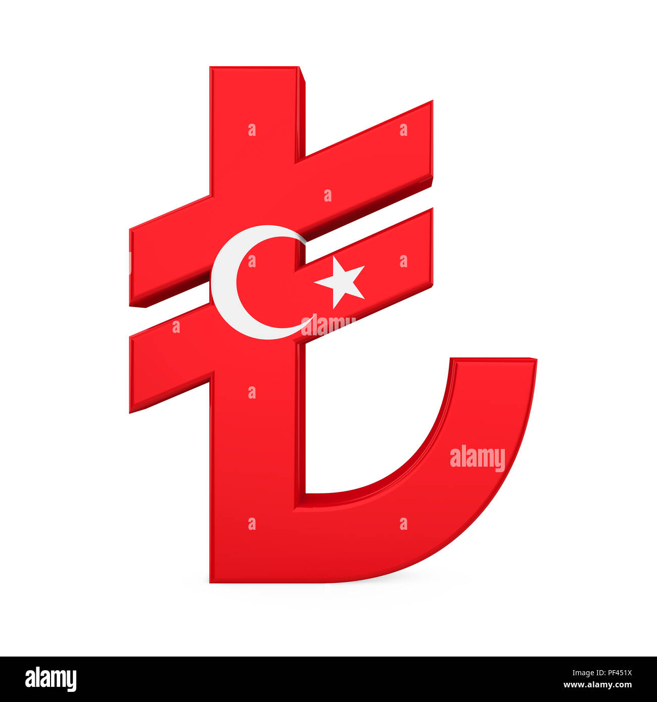 Turkish Lira Symbol Isolated Stock Photo - Alamy