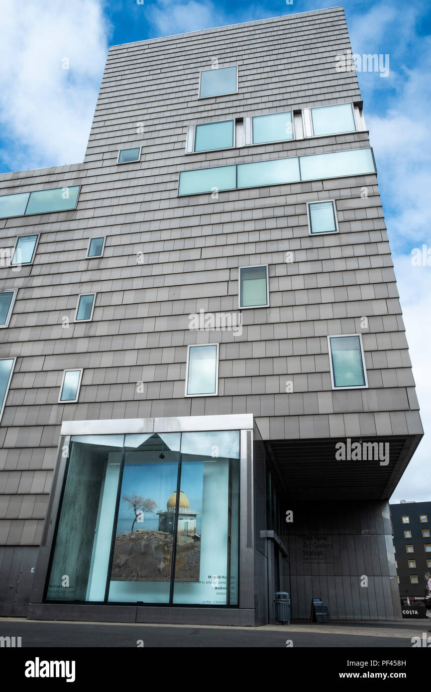 Facade of The New Art Gallery Walsall designed by Caruso St John Stock Photo