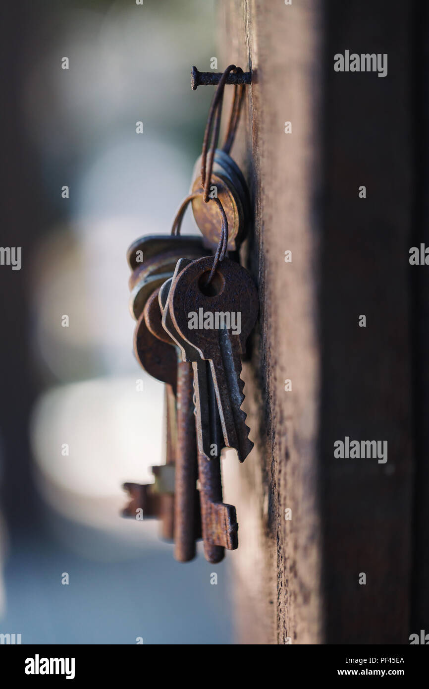 Old Rusty Keys Hi Res Stock Photography And Images Alamy