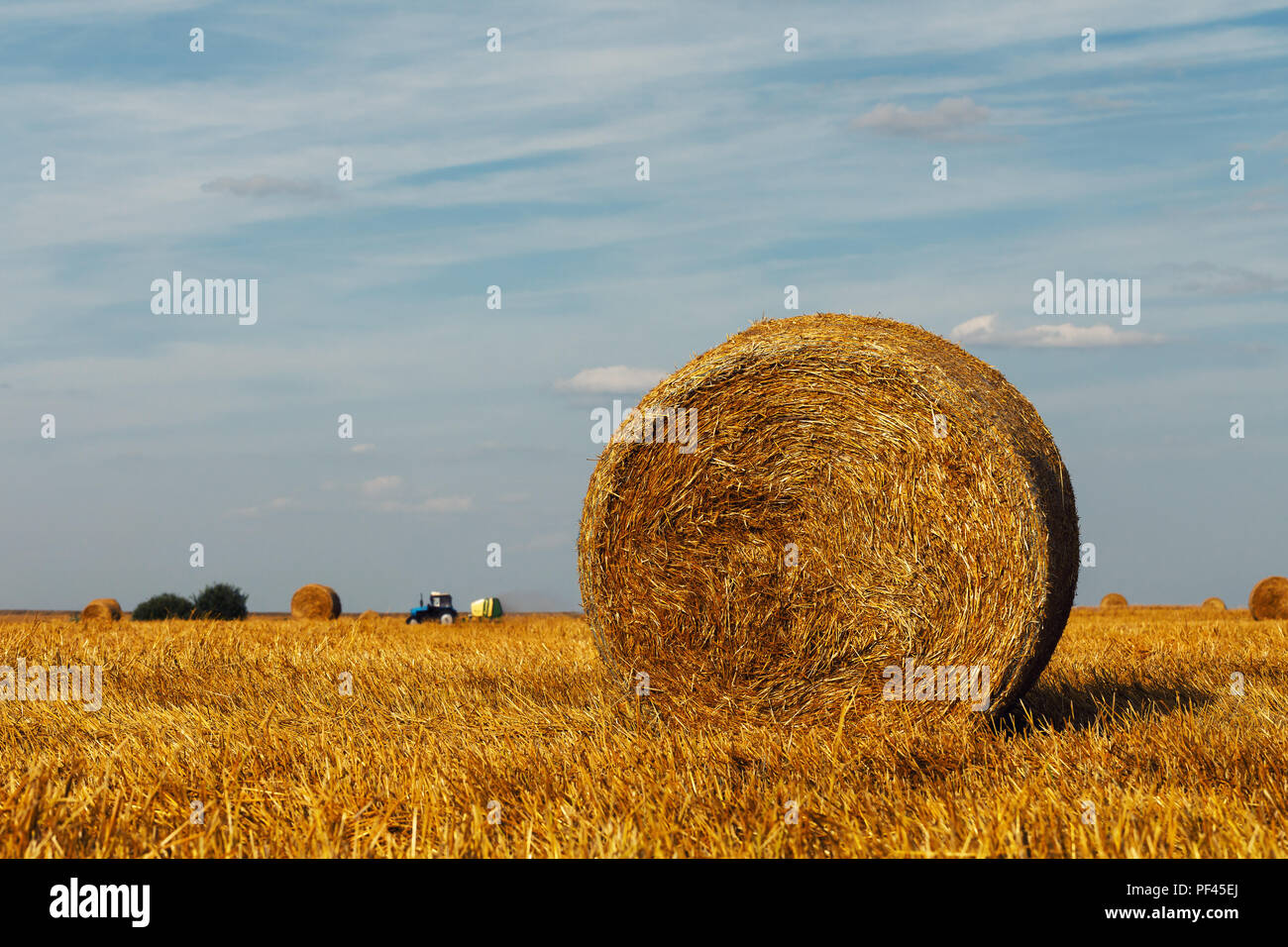 Haystack on field close hi-res stock photography and images - Alamy