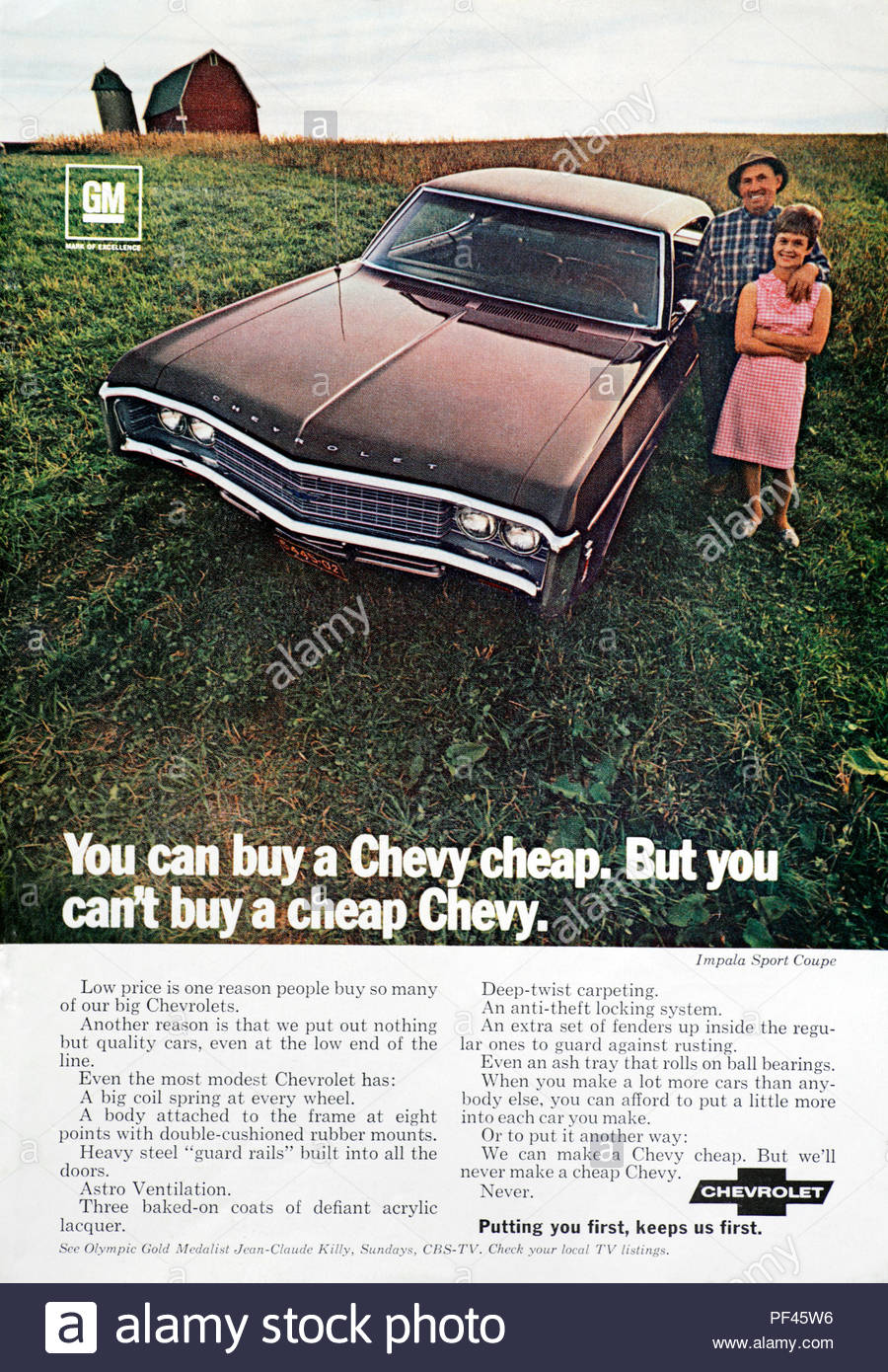 Vintage Advertising For The Chevrolet Impala Sport Coupe 1969