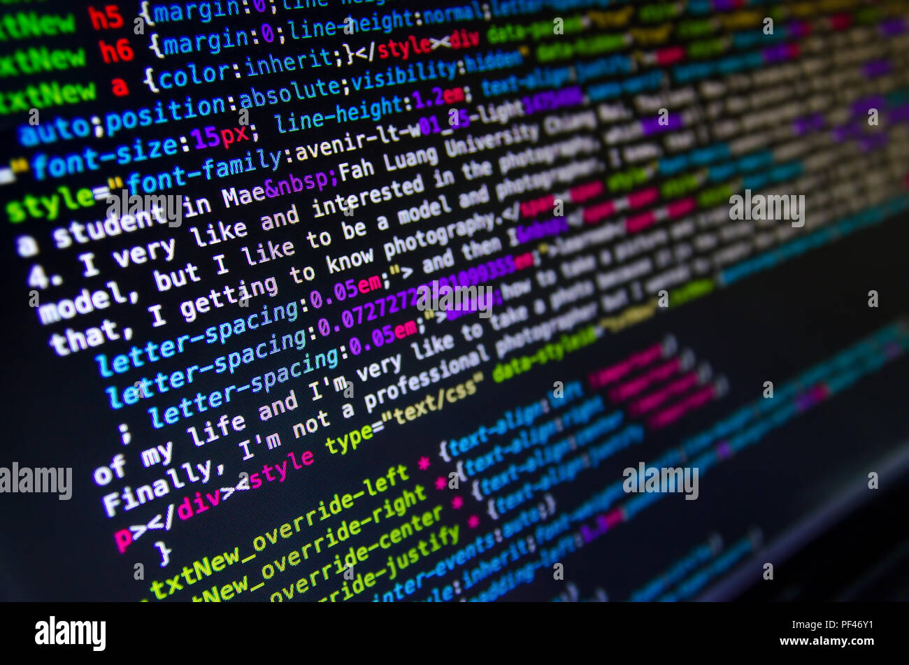 Desktop Source Code and Wallpaper by Computer Language with Coding and  Programming. Stock Image - Image of focus, desktop: 124935197