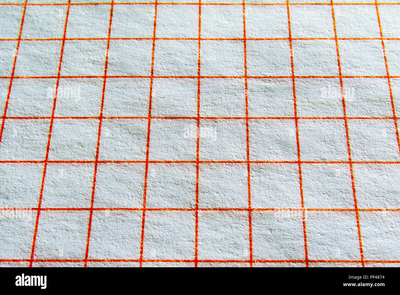 A sheet of paper in a close-up cage. Stock Photo