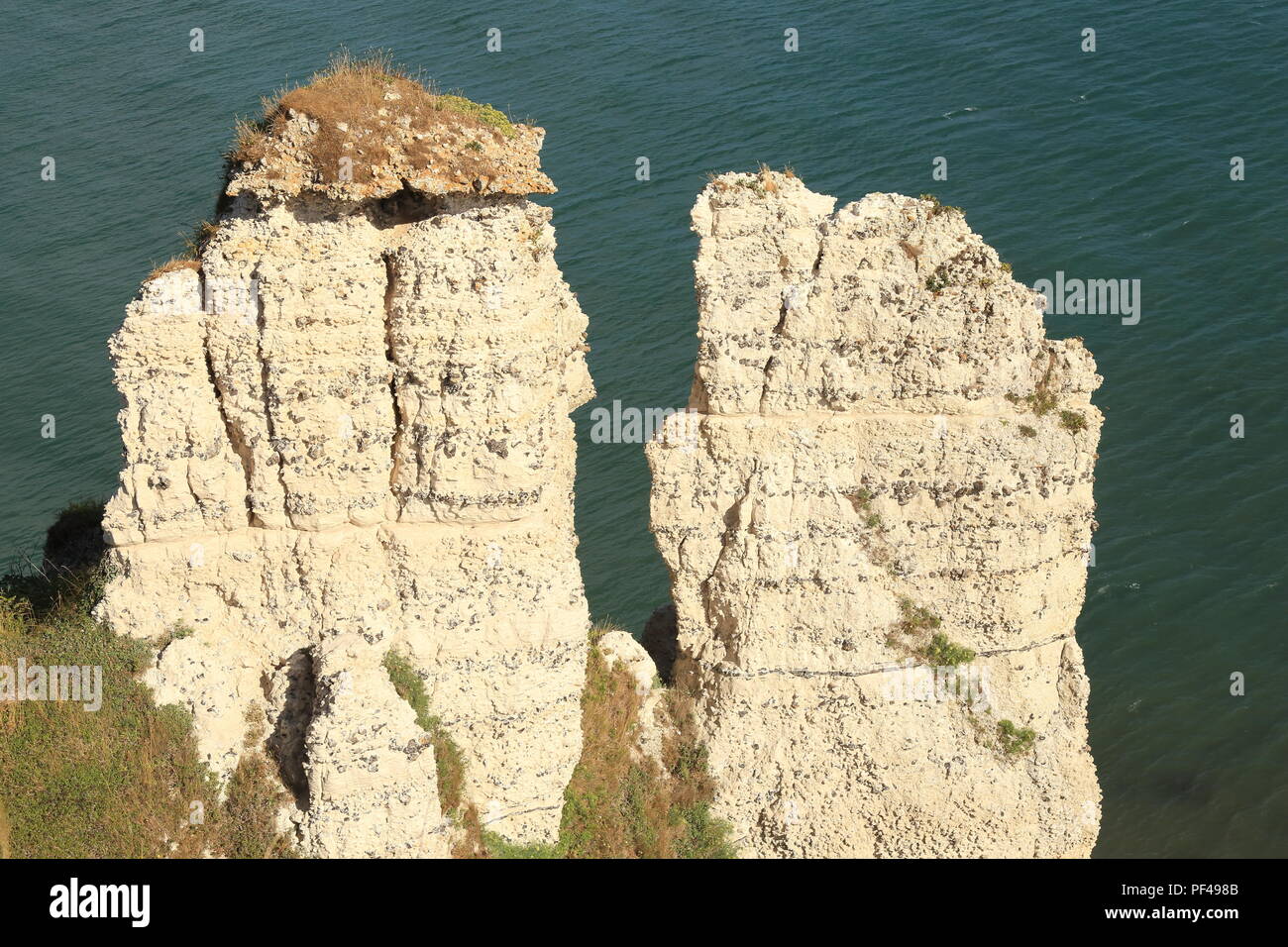 Chalk cliffs at Beer Head in Devon on the Jurassic Coast Stock Photo ...
