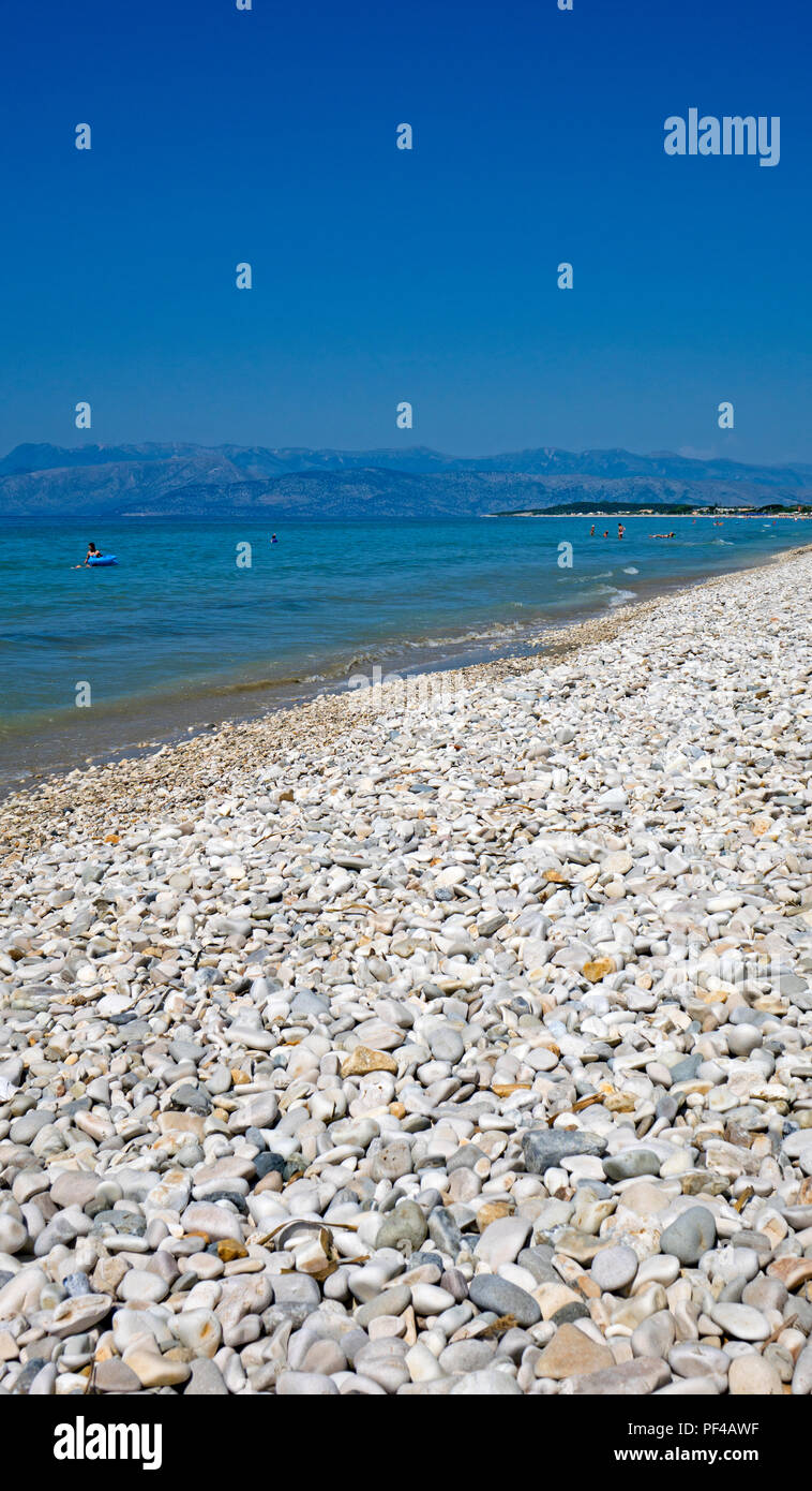 Acharavi beach Corfu Stock Photo